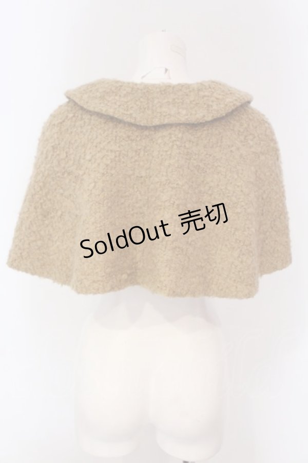 画像3: 【SALE】Victorian maiden / プードルニットケープ  キャメル O-25-03-20-1046-CL-TO-OW-ZT224 (3)