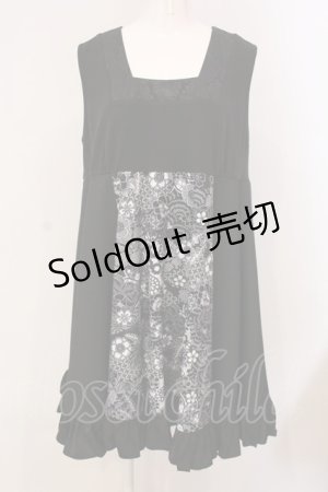 画像: Qutie Frash / プレミアムセット2024-朧月-　ベビードールワンピース  ブラック O-25-03-20-1007-QU-TO-OW-ZY