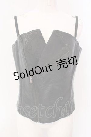 画像: Qutie Frash / ライダースコルセット M ブラック O-25-03-20-1008-QU-ZA-OW-OS