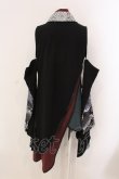 画像4: Qutie Frash / 袖セパレート着物カーデ  ブラック×グリーン×ワイン O-25-03-20-1015-QU-TO-IG-ZY (4)