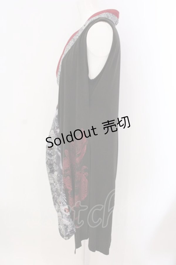 画像4: Qutie Frash / 着物チュニック  ブラック O-25-03-20-1020-QU-TO-IG-ZY (4)