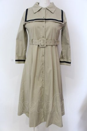 画像: Maison de FLEUR Petite Robe / セーラー衿付きワンピース  ベージュ O-25-03-20-2041-EL-OP-IG-OS