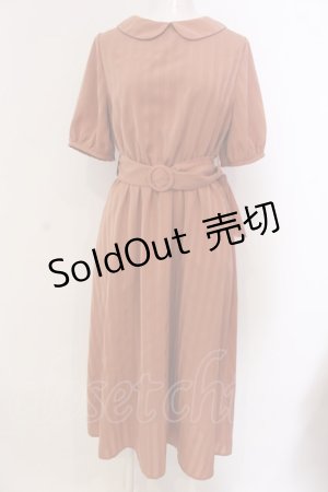 画像: LEBECCA boutique / 分煙の窓際ワンピース  オレンジ系 O-25-03-20-2042-EL-OP-IG-OS