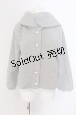 画像: Franche Lippee / マフマフコート M グレー O-25-03-20-2005-LO-CO-IG-C052