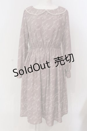 画像: 【SALE】Fi.n.t / スノー千鳥柄ワンピース  ベージュ O-25-03-20-2046-CA-OP-IG-ZT201
