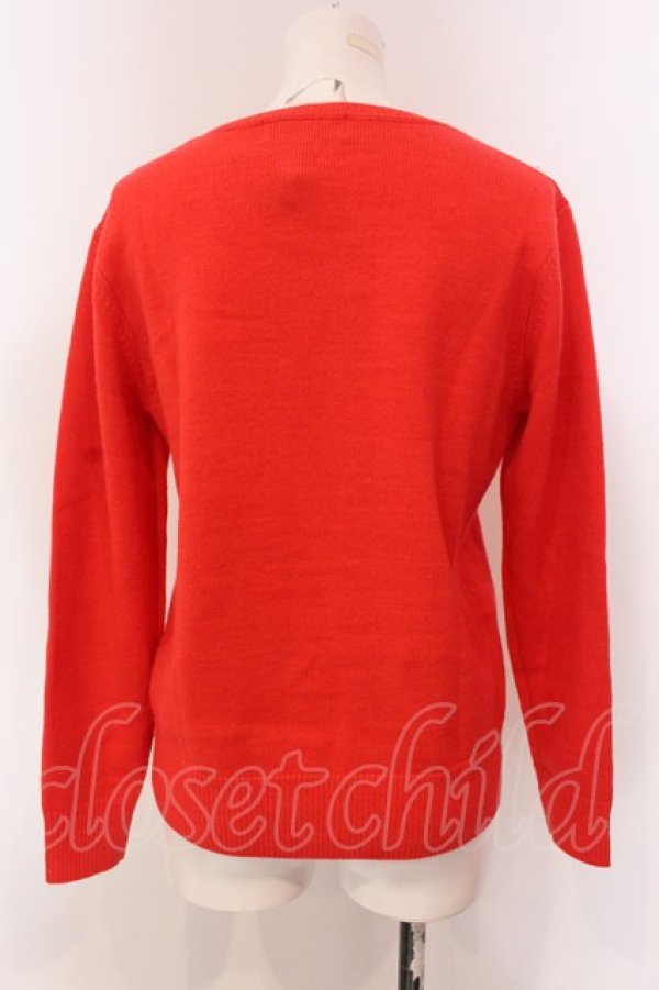 画像4: Franche Lippee / 果実シシュウニット  朱色 O-25-03-20-2001-LO-TO-IG-ZT203 (4)