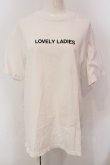 画像1: Melt the lady / LOVEY LADIES Tシャツ Fの シロ O-25-03-20-2017-PU-TS-IG-ZT191 (1)