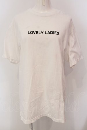 画像: Melt the lady / LOVEY LADIES Tシャツ Fの シロ O-25-03-20-2017-PU-TS-IG-ZT191