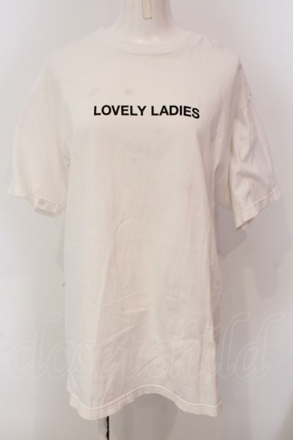 画像1: Melt the lady / LOVEY LADIES Tシャツ Fの シロ O-25-03-20-2017-PU-TS-IG-ZT191 (1)