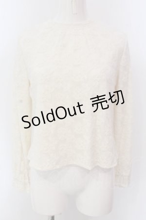 画像: an another angelus / チュールレースプルオーバーブラウス  アイボリー O-25-03-20-2025-CA-BL-IG-OS