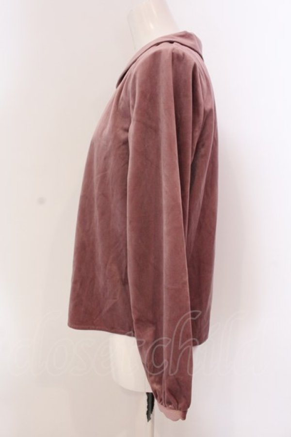 画像2: LEBECCA boutique / 通いつづけるベロアブラウス  モーヴピンク O-25-03-20-2003-EL-BL-IG-ZT200 (2)