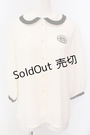 画像: Maison de FLEUR Petite Robe canone / 意思に従うブラウス  アイボリー O-25-03-20-2029-EL-BL-OW-OS