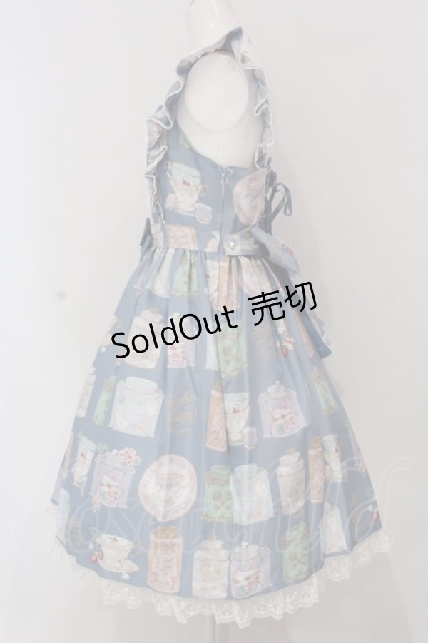 画像4: Angelic Pretty / Memorial Tea Museumジャンパースカート  ブルー O-25-03-20-006-AP-OP-OW-OS (4)