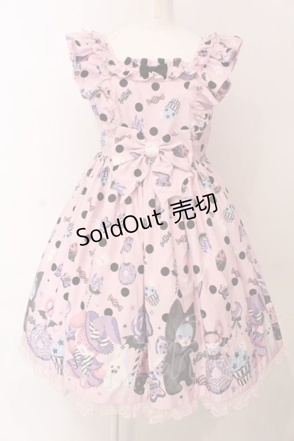 画像1: Angelic Pretty / Happy Treat Partyジャンパースカート  ピンク O-25-03-20-008-AP-OP-OW-OS (1)