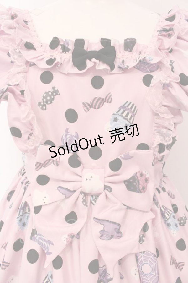 画像2: Angelic Pretty / Happy Treat Partyジャンパースカート  ピンク O-25-03-20-008-AP-OP-OW-OS (2)
