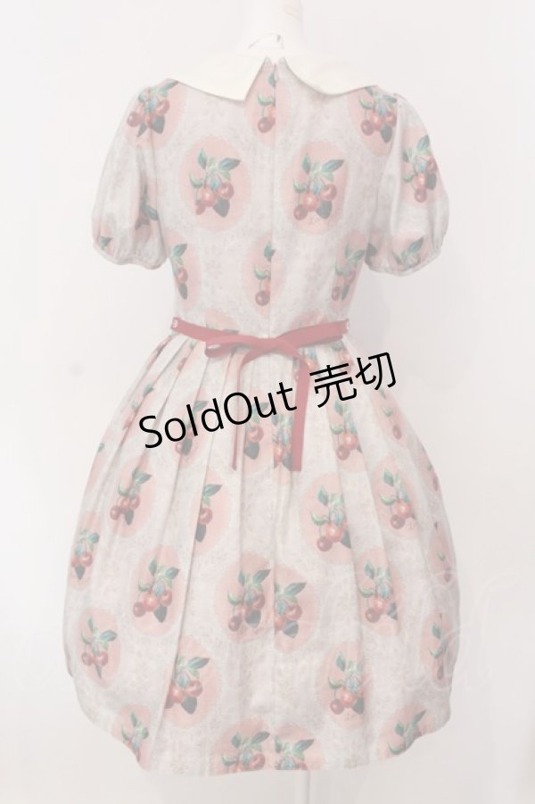 画像4: Leur Getter / Cherry Lace袖付きワンピース  ピンク O-25-03-20-009-LU-OP-OW-OS (4)