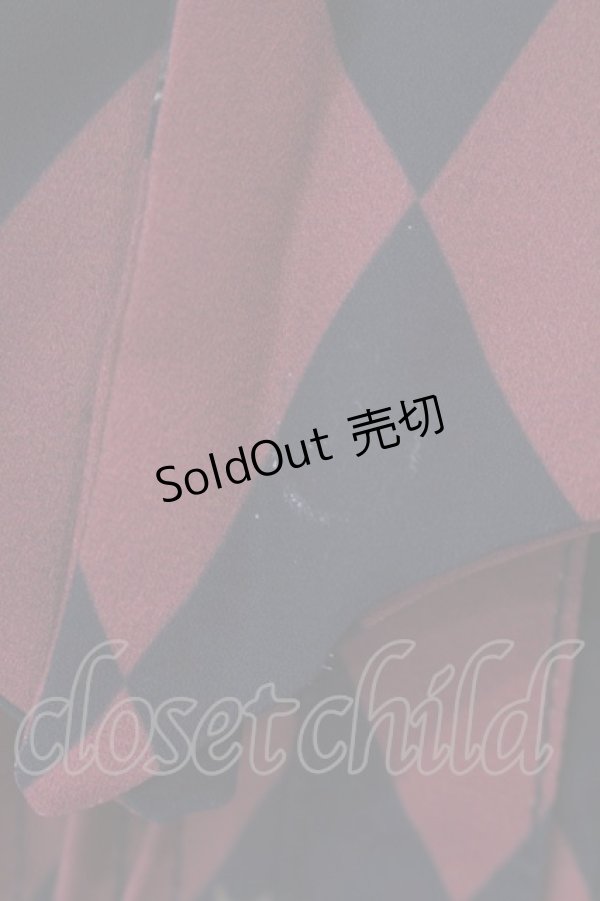 画像3: ATELIER PIERROT / Diamond Circus ブラウス  レッド×ブラック O-25-03-20-013-EL-BL-IG-OS (3)