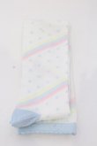画像2: Angelic Pretty / マシュマロボーダーオーバーニー  シロ×サックス O-25-03-20-021-AP-ZA-OW-OS (2)
