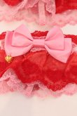 画像2: Angelic Pretty / ハートチャーム配色お袖とめ  アカ×濃ピンク O-25-03-20-023-AP-ZA-OW-OS (2)