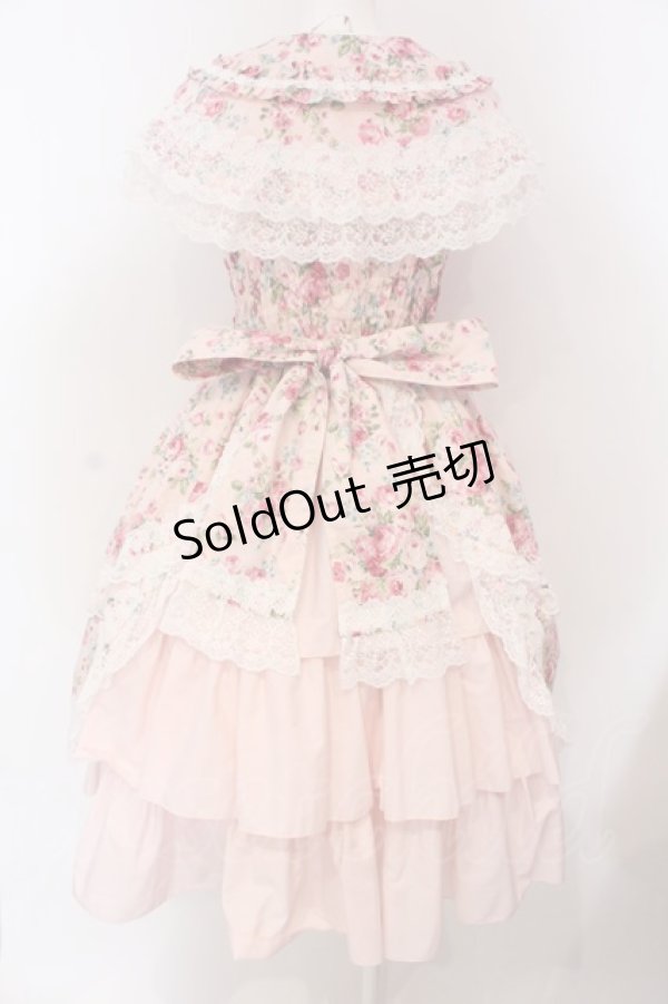 画像5: metamorphose / フローレンスケープ付きジャンパースカート 1 ピンク O-25-03-22-005-ME-OP-OW-OS (5)