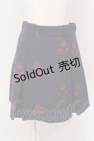 画像: MILK / Rose Jacquardミニスカート  ネイビーベース O-25-03-22-008-ML-SK-OW-OS