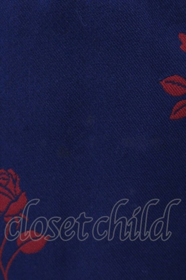 画像2: MILK / Rose Jacquardミニスカート  ネイビーベース O-25-03-22-008-ML-SK-OW-OS (2)