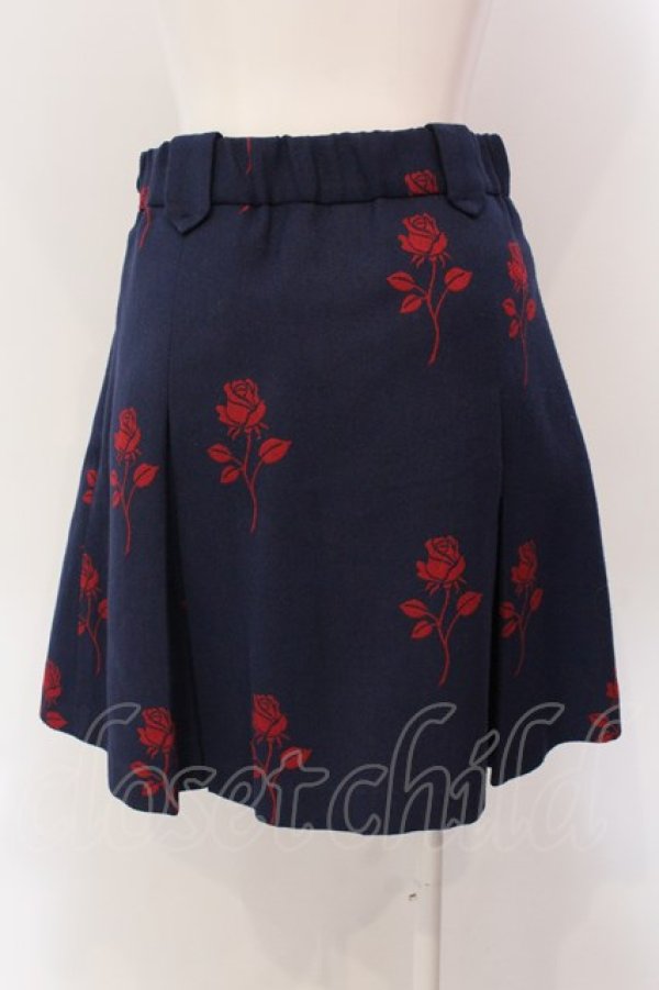 画像4: MILK / Rose Jacquardミニスカート  ネイビーベース O-25-03-22-008-ML-SK-OW-OS (4)