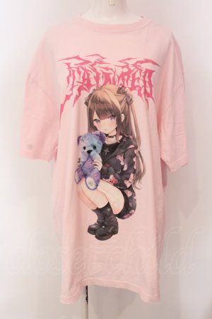 画像: TRAVAS TOKYO / ゆいみす×TRAVAS TOKYO コラボビッグTシャツ F ピンク O-25-03-22-009-PU-TO-IG-OS