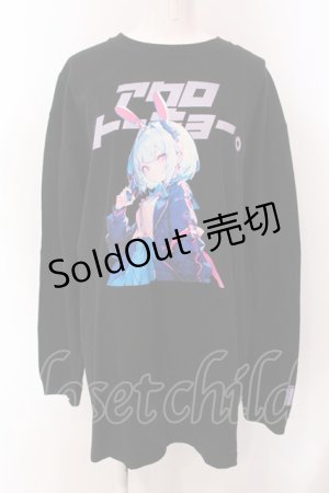 画像: ACRO TOKYO / ACRO TOKYO【アクロトーキョー】オープン記念限定ロンT F ブラック O-25-03-22-010-PU-TO-IG-OS