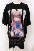 画像1: TRAVAS TOKYO / × らんぐ コラボプリントTシャツ F ブラック O-25-03-22-011-PU-TS-IG-OS (1)