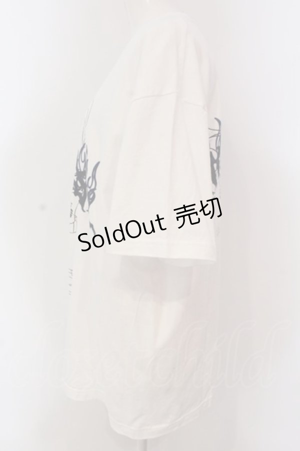 画像3: NOVESSEL / 少女イラストプリント半袖Tシャツ  ホワイト O-25-03-22-012-PU-TS-IG-OS (3)