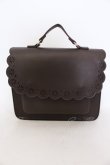 画像1: ｍ petit by misako / スカラップ被せの3WAYバッグ  ブラウン O-25-03-22-017-LO-BG-IG-OS (1)