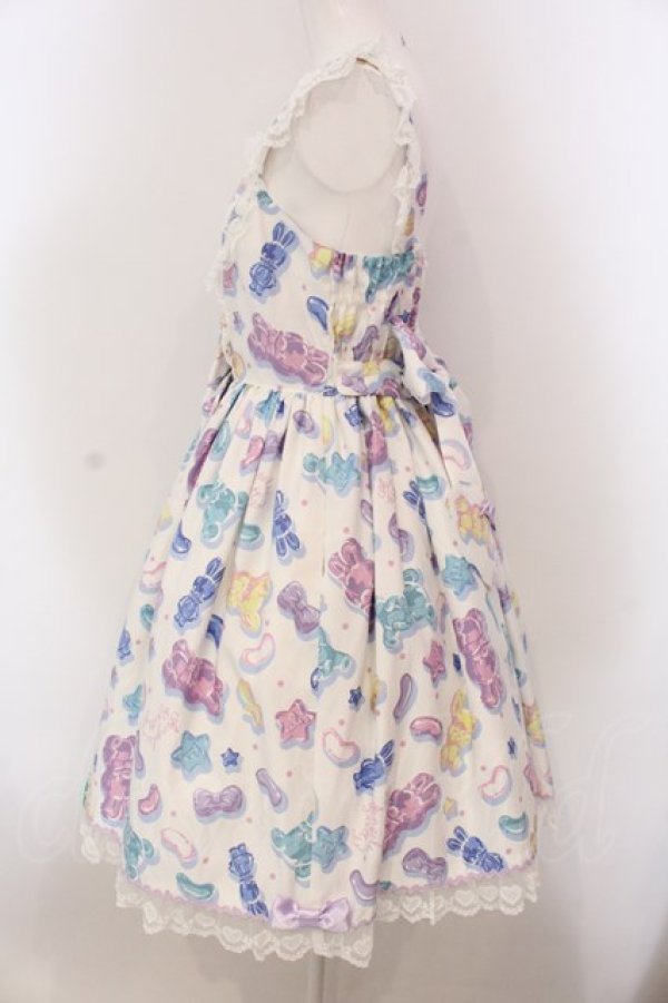 画像4: Angelic Pretty / Jelly Candy Toysハートジャンパースカート  シロ O-25-03-24-019-AP-OP-OW-OS (4)