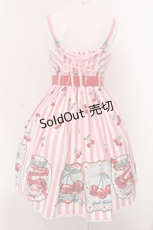 画像5: Angelic Pretty / Cherry Stampジャンパースカート  ピンク O-25-03-24-021-AP-OP-OW-OS (5)