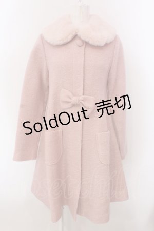 画像: Shirley Temple / ファー襟ウールコート  ピンク O-25-03-24-037-ET-CO-IG-ZT-C021