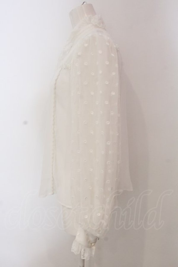 画像3: Angelic Pretty / Fancy Ornamentブラウス  シロ O-25-03-24-043-AP-BL-OW-OS (3)