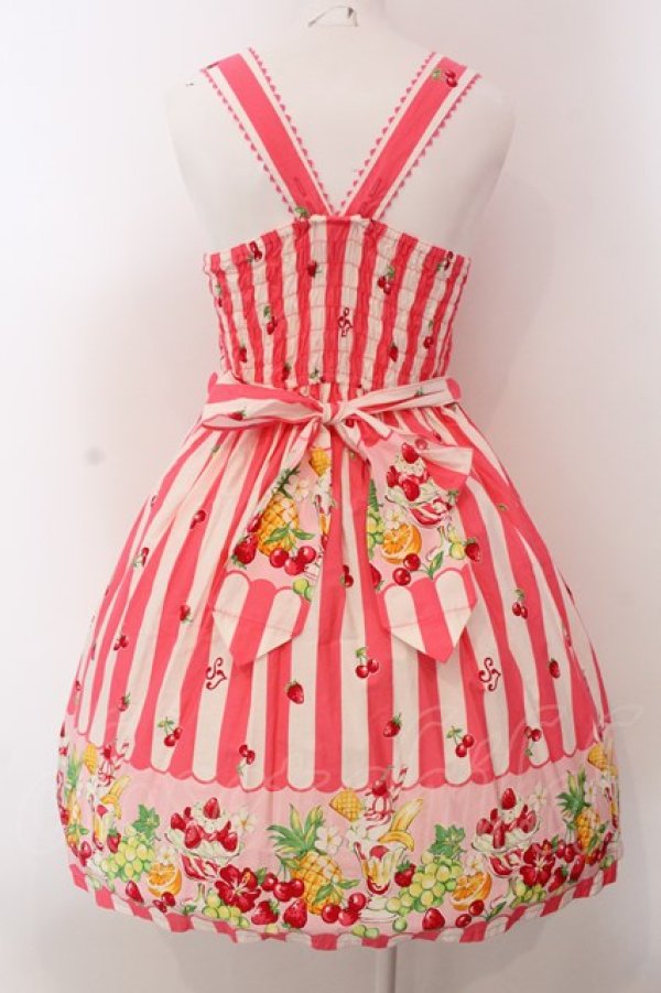 画像5: Shirley Temple / パフェボーダーpt ワンピース 160ｃｍ ピンク O-25-03-24-004-ET-OP-OW-OS (5)