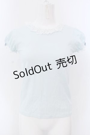 画像: Shirley Temple / お花カットワークレースカットソー 160cm サックス O-25-03-24-050-ET-TO-OW-OS