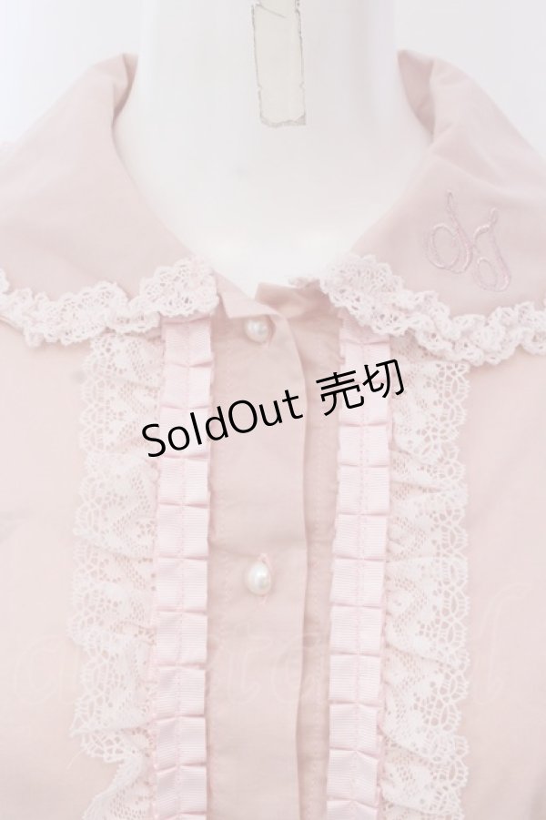 画像2: Shirley Temple / 襟刺しゅう入ブラウス M ピンク O-25-03-24-052-ET-BL-OW-OS (2)