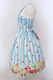 画像4: Shirley Temple / パフェボーダーpt ワンピース 160ｃｍ サックス O-25-03-24-005-ET-OP-OW-OS (4)