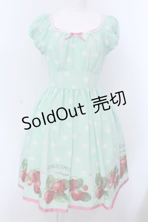画像: Shirley Temple / いちごptワンピース M ミントグリーン O-25-03-24-006-ET-OP-OW-OS