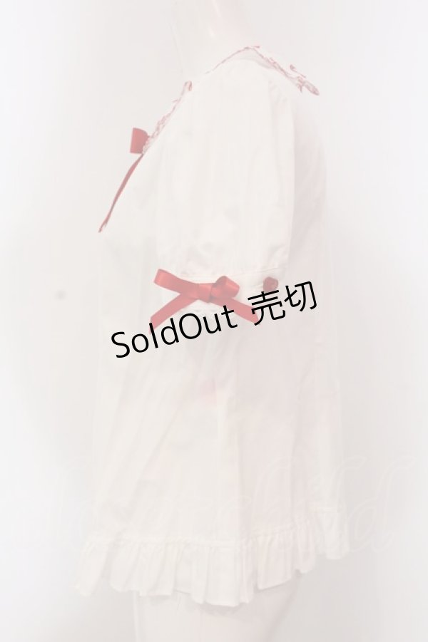 画像3: Angelic Pretty / Cherry Collarブラウス  シロ×アカ O-25-03-24-059-AP-BL-OW-OS (3)