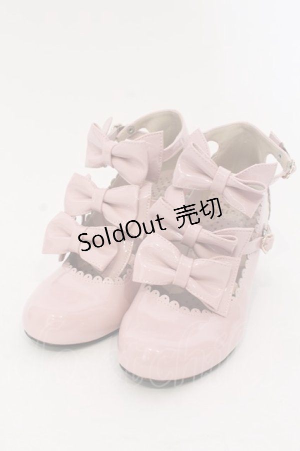 画像1: Angelic Pretty / エナメルChelseaリボンシューズ M ピンク O-25-03-24-070-AP-SH-OW-OS (1)