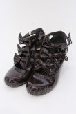 画像1: Angelic Pretty / エナメルChelseaリボンシューズ M ブラウン O-25-03-24-071-AP-SH-OW-OS (1)