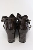 画像4: Angelic Pretty / エナメルChelseaリボンシューズ M ブラウン O-25-03-24-071-AP-SH-OW-OS (4)