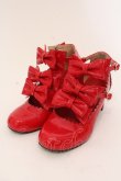 画像1: Angelic Pretty / エナメルChelseaリボンシューズ M アカ O-25-03-24-072-AP-SH-OW-OS (1)