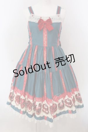画像: Shirley Temple / ハートプチケーキptジャンパースカート 160ｃｍ グリーン O-25-03-24-008-ET-OP-OW-OS