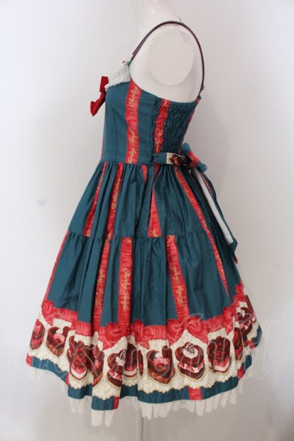 画像4: Shirley Temple / ハートプチケーキptジャンパースカート 160ｃｍ グリーン O-25-03-24-008-ET-OP-OW-OS (4)