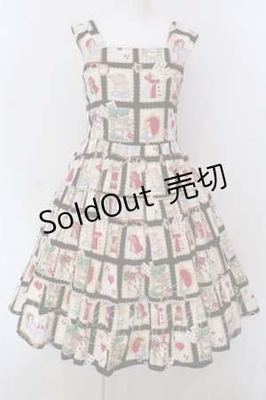 画像: Shirley Temple / アリス絵本プリントジャンパースカート 160ｃｍ クロ O-25-03-24-010-ET-OP-OW-OS