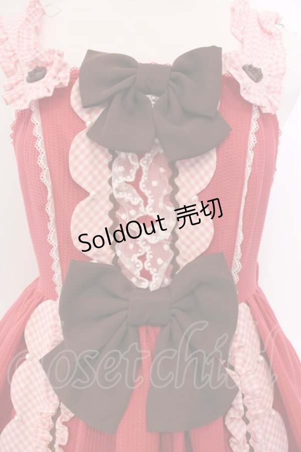 画像2: Angelic Pretty / Waffle Heartジャンパースカート（2022年）  アカ O-25-03-24-012-AP-OP-OW-OS (2)